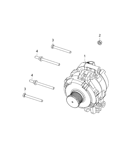 2020 Ram 1500 New Style Generator/Alternator & Related Parts Diagram 2 - Thumbnail