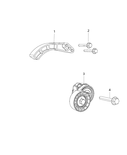 2018 Jeep Compass Pulley & Related Parts Diagram 2 - Thumbnail