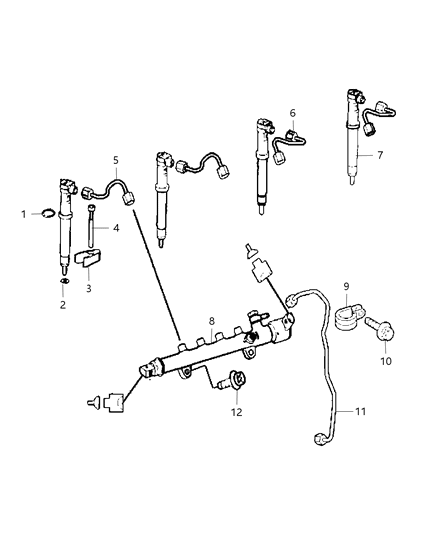 2012 Dodge Caliber Fuel Rail Diagram 2 - Thumbnail