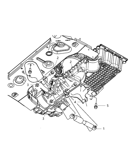 2004 Dodge Stratus Sedan Lower Damper & Structural Collar Diagram