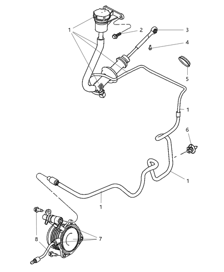 2005 Chrysler PT Cruiser Linkage, Clutch Diagram 3 - Thumbnail