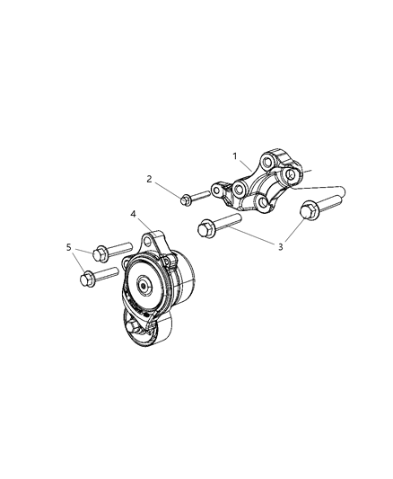2011 Jeep Grand Cherokee Pulley & Related Parts Diagram 2 - Thumbnail