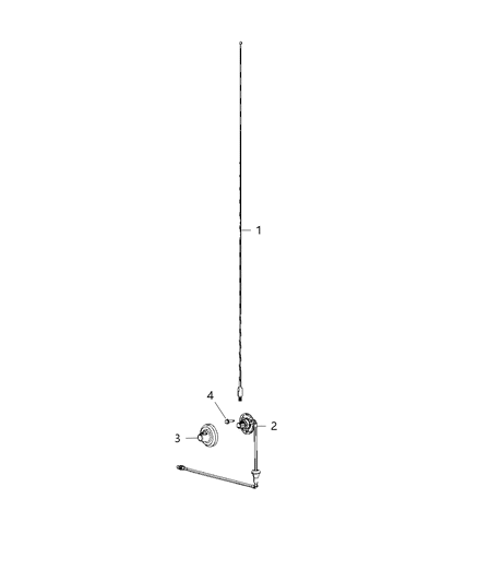 2021 Jeep Wrangler Antenna, Radio, Satellite, GPS and Cellular Diagram 1 - Thumbnail