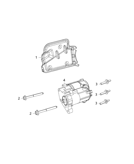 2017 Dodge Challenger Starter & Related Parts Diagram 2 - Thumbnail