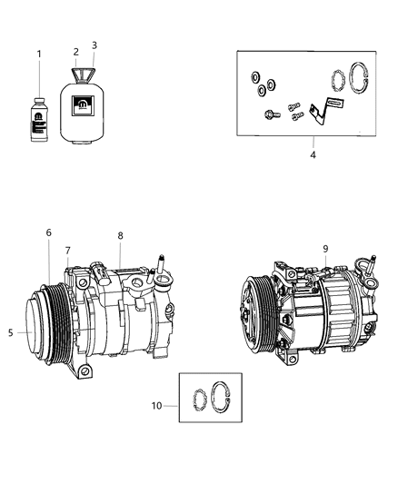 2018 Dodge Journey A/C Compressor Diagram