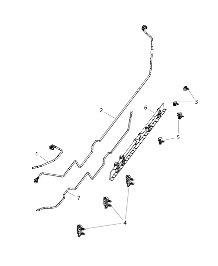 2020 Ram 1500 New Style Fuel Lines/Tubes And Related Parts Diagram 2 - Thumbnail
