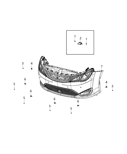 2019 Chrysler Pacifica Module Parking Assist Diagram for 68193772AI