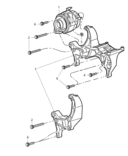 2000 Dodge Ram Van Alternator Diagram for R6027912AB