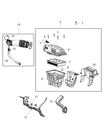 2021 Jeep Wrangler Air Cleaner Diagram 3 - Thumbnail