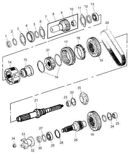 2009 Dodge Ram 3500 Cab Chassis Gear Train Diagram 1 - Thumbnail