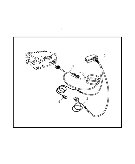 2008 Jeep Compass Hands Free Kit - Cellular Phone - Blue Tooth Diagram