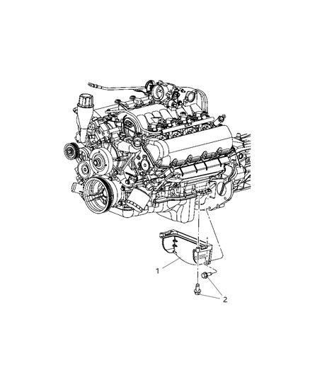 2008 Dodge Ram 3500 Cab Chassis Structural Collar of Manual Transmission Diagram