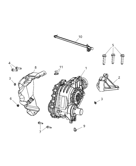 2013 Dodge Journey Power Transfer Unit Diagram for 68045780AC
