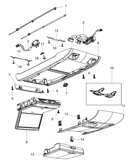 2014 Ram C/V Overhead Console Diagram 4 - Thumbnail