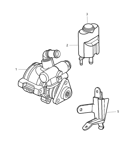 1999 Jeep Grand Cherokee Power Steering Pump Diagram 1 - Thumbnail
