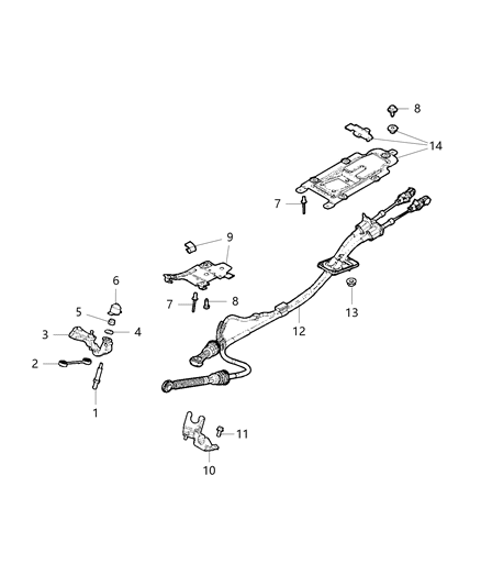 2019 Jeep Compass Nut Hexagon M8X1.25 Diagram for 6106587AA