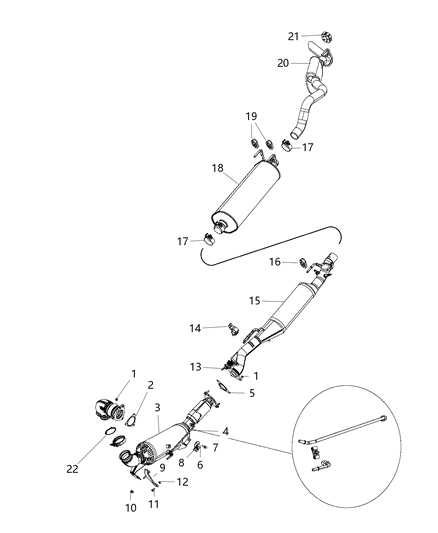 2014 Ram 1500 Exhaust System Diagram 4 - Thumbnail