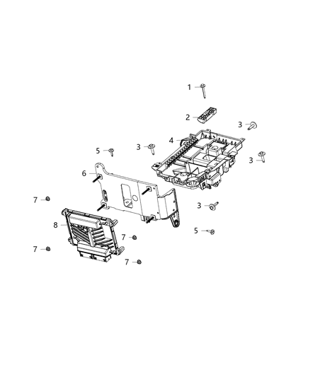 2019 Jeep Cherokee Module, Engine Control Diagram 1 - Thumbnail