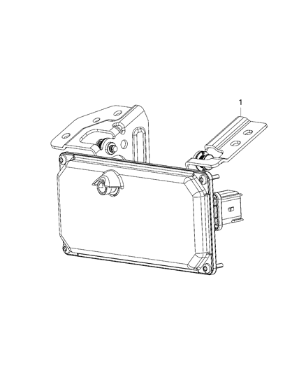 2019 Ram 2500 Park Assist, Front Diagram 1 - Thumbnail