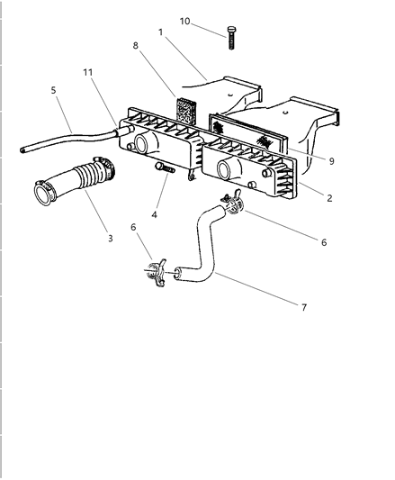 1997 Dodge Viper Housing Diagram for 5245780AB