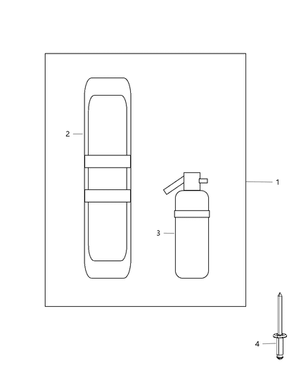 2012 Ram 3500 Pickup Emergency Kit Diagram