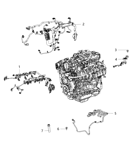2020 Jeep Wrangler Wiring, Engine Diagram 3 - Thumbnail