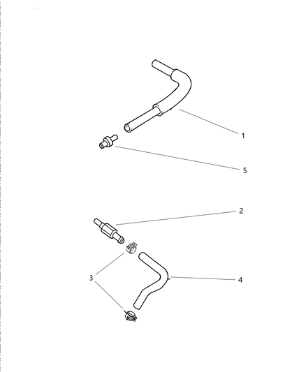1997 Chrysler Cirrus Crankcase Ventilation Diagram 1 - Thumbnail