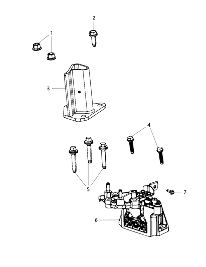 2019 Chrysler Pacifica Engine Mounting Left Side Diagram 2 - Thumbnail