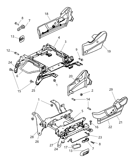 2006 Dodge Ram 1500 Cushion Cover Bushing Diagram for 4886477AA