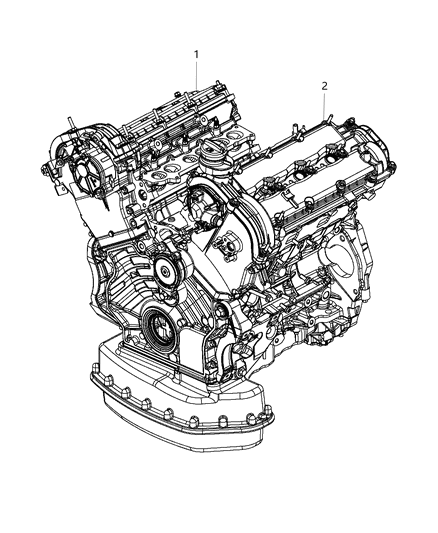 2021 Jeep Wrangler Engine Assembly And Service Long Block Engine Diagram 3 - Thumbnail