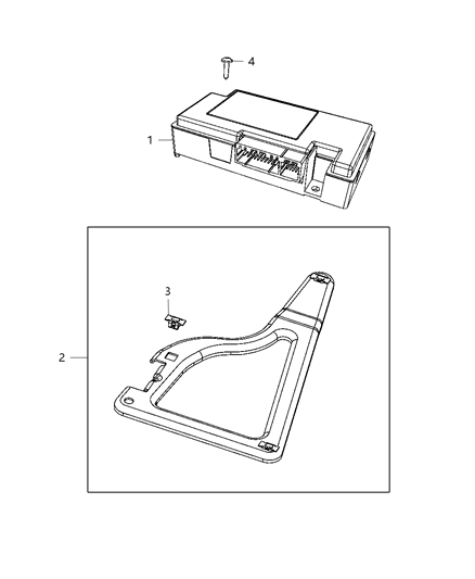 2012 Dodge Dart Module Telematics Diagram for 5091136AE