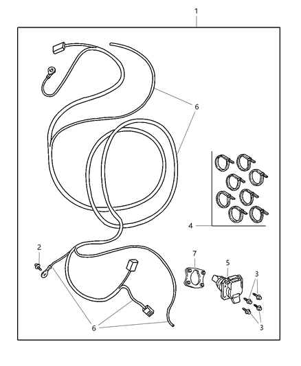 2007 Dodge Ram 3500 Pickup Wiring Package - Trailer Tow Diagram