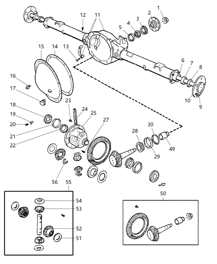 2006 Jeep Liberty Axle Shaft, Rear Diagram for 52114423AA