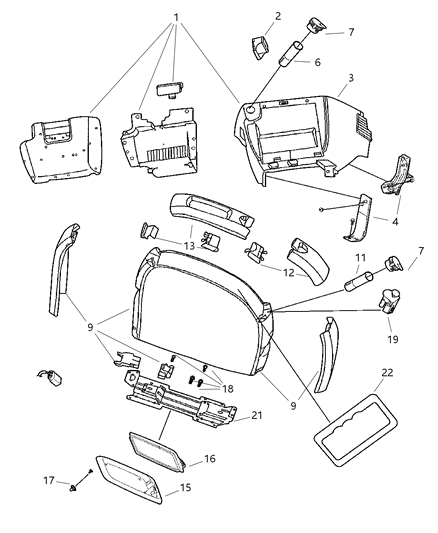 2002 Chrysler Voyager Screw Tapping Hexagon Head M4.8X1.59X13.00 Diagram for 6101969