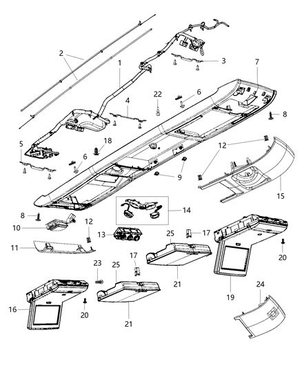 2019 Dodge Grand Caravan Heater Control Diagram for 55111312AC