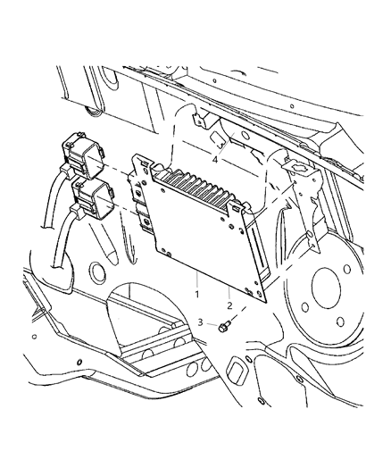 2005 Chrysler PT Cruiser Module Powertrain Control Generic Diagram for 5033292AD