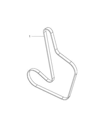 2012 Dodge Journey Belts, Serpentine & V-Belts Diagram 3 - Thumbnail