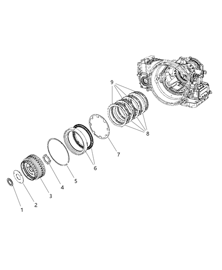 2009 Dodge Journey 2 & 4 Clutch Diagram 1 - Thumbnail