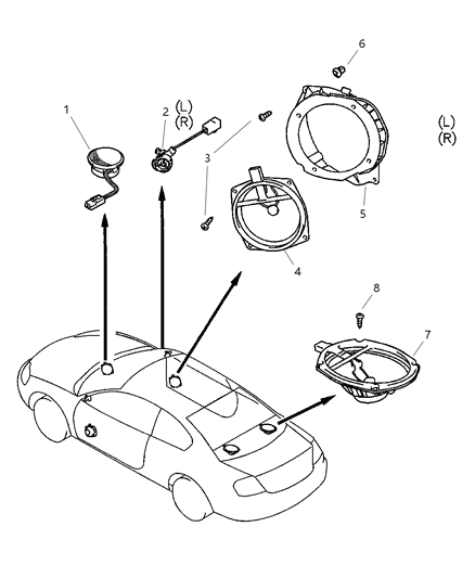 2001 Chrysler Sebring Coupe Speakers Diagram