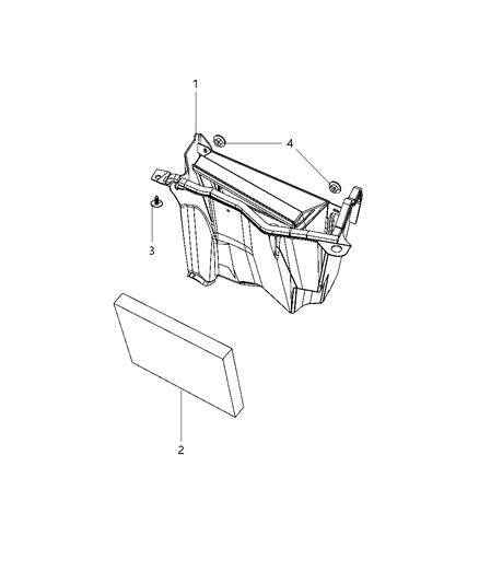 2011 Chrysler 300 Filter Cabin Air Diagram for LS071668AA