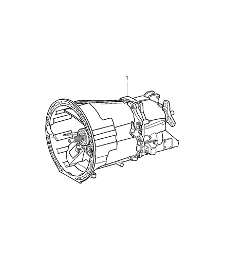 2007 Jeep Wrangler Transmission Assembly of Manual Transmission Diagram