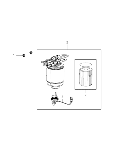 2014 Ram 3500 Pickup Fuel Filter Diagram 2 - Thumbnail