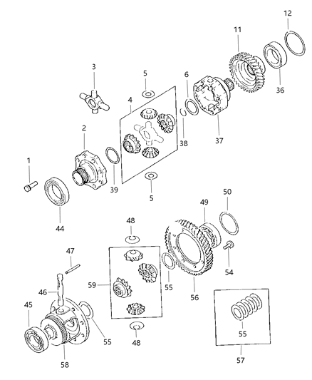 1997 Dodge Avenger Differential & Gears Diagram 2 - Thumbnail