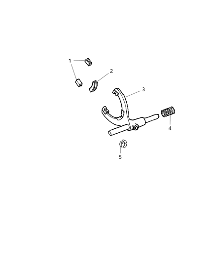 2008 Dodge Nitro Shift Forks & Rails Diagram 1 - Thumbnail