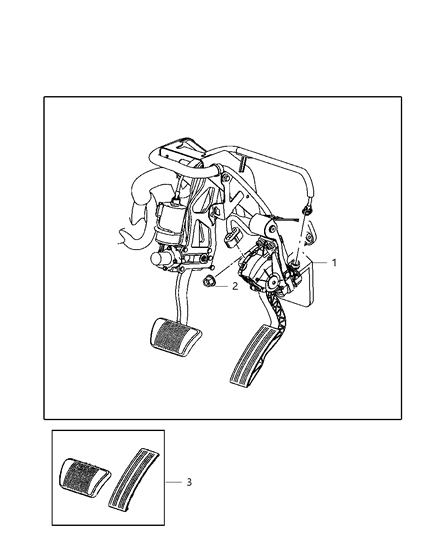 2010 Jeep Grand Cherokee Pedal Accelerator Diagram for 53013894AB