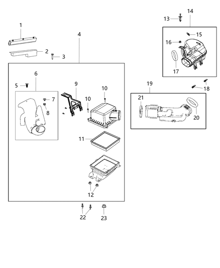 2019 Dodge Journey Air Cleaner Diagram 2 - Thumbnail