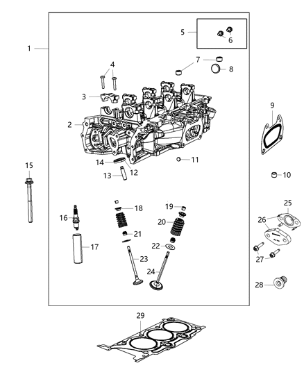2019 Jeep Wrangler Cylinder Head & Cover Diagram 8 - Thumbnail