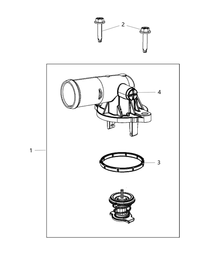 2016 Ram ProMaster 2500 Thermostat & Related Parts Diagram 2 - Thumbnail