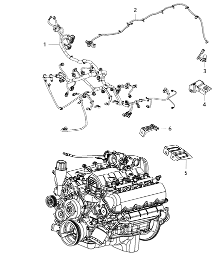 2015 Ram 3500 Pickup Wiring, Engine Diagram 1 - Thumbnail