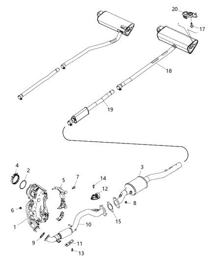 2020 Jeep Renegade Exhaust System Diagram 5 - Thumbnail